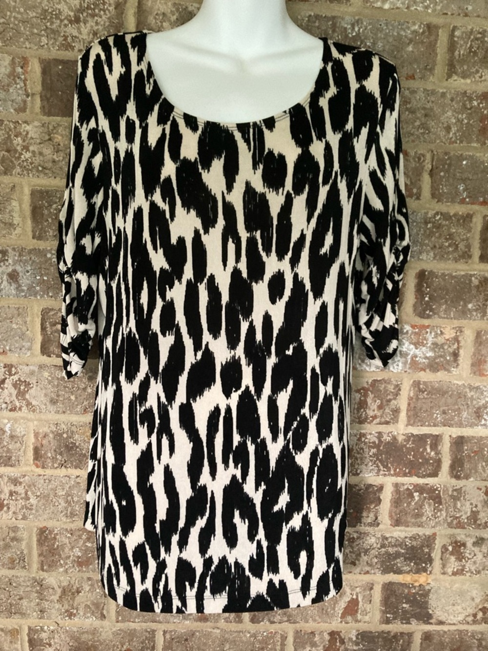 Chico's Travelers Animal Print Top Chico’s size 2 US 12